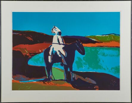 Fritz Scholder, ‘Indian at the Lake’, 1975