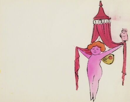 Andy Warhol, ‘From In the Bottom of My Garden: one plate (Feldman & Schellmann IV.100)’, ca. 1956