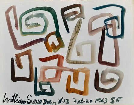 William Saroyan, ‘#13’, 1963
