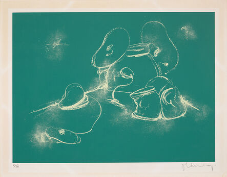 Claes Oldenburg, ‘Soft Drum Set - On Chalk Board (A. & P. 98)’, 1972