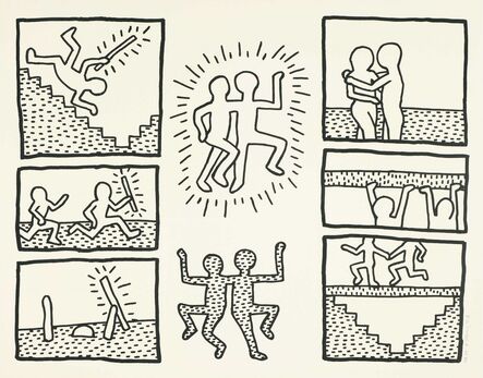 Keith Haring, ‘Untitled, from The Blueprint drawings (1990) (signed)’, 1990