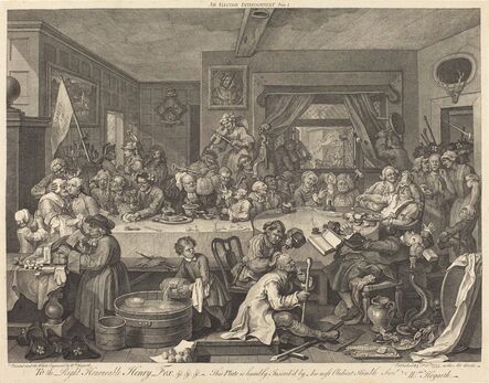 William Hogarth, ‘An Election Entertainment’, 1755