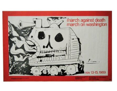 Pablo Picasso, ‘"March Against Death-March on Washington", 1969, Poster, Lithograph on Paper.’, 1969
