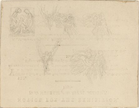 John Flaxman, ‘Sheet of Studies’, in or after 1798
