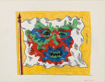 Karl Wirsum, ‘Untitled (Study for Flag Series)’, 1966