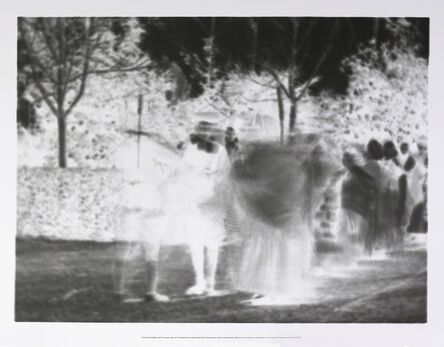 Perejaume, ‘Impressió fotogràfica sobre un mateix paper de 40 fotogrames de la filmació del Ball de l’Espolsada, rodada a Cardedeu l’any 1902’, 2015