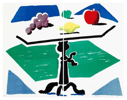 David Hockney, ‘Apples, Grapes and Lemon on a Table from Brooklyn Academy of Music Portfolio II’, 1988-89