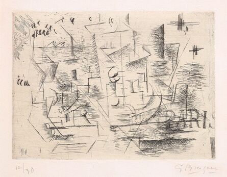 Georges Braque, ‘Paris (Paris 1910 ou Nature morte sur une table) (Paris 1910 or Still Life on a Table)’, 1910-11/1954