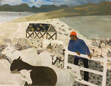 Mary Fedden, ‘Highland Sheep’, 1992