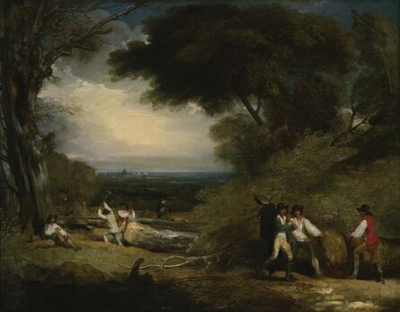 Benjamin West, ‘Woodcutters in Windsor Park’, 1795