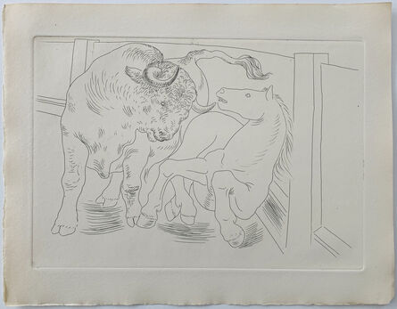 Pablo Picasso, ‘Taureau et Cheval dans l'Arène’, 1929
