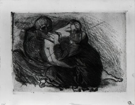 Käthe Kollwitz, ‘Death Snatches a Child from its Mother’, 1911