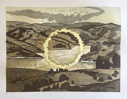 Donna Westerman, ‘Ring of Fire/ Briones Reservoir’, 2020