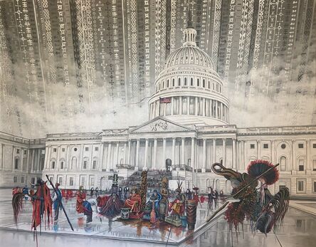 Franck Kemkeng Noah, ‘The United States Capitol under African Spirit’, 2021