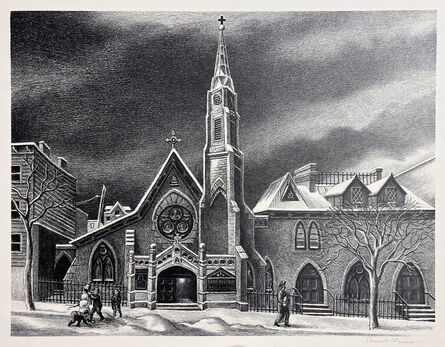 Ernest Fiene, ‘St. Michael's in Brooklyn’, ca. 1947