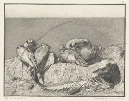 Max Klinger, ‘Siesta I: pl.3’, 1879