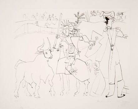 Pablo Picasso, ‘Chevalier Picador dans L'Arene’, 1973-originally created in 1951