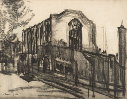 David Bomberg, ‘Benchers Hall, Inner Temple’, 1947
