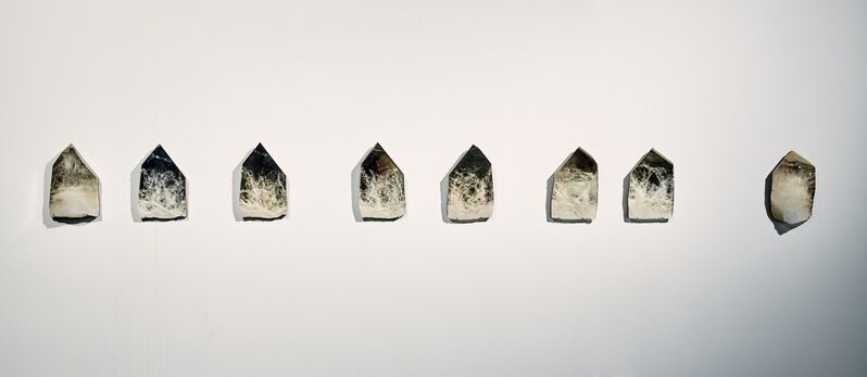 Study O Portable, ‘Quartz mirror’, 2011, Design/Decorative Art, Quartz crystal, silver, wood, Caroline Van Hoek
