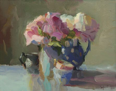 Christine Lafuente, ‘Peonies with Pitchers and Stacked Teacups’, 2021