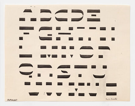 Paulo Bruscky, ‘Alphabet’, 1984