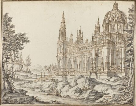Vincenzo dal Re, ‘Cathedral in a Landscape’
