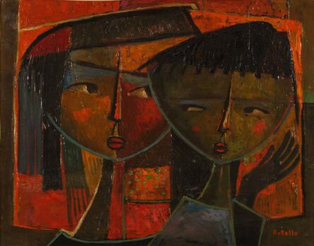 Angel Botello, ‘Two Young Girls’