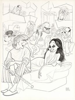 Al Hirschfeld, ‘Thieves’, 1974