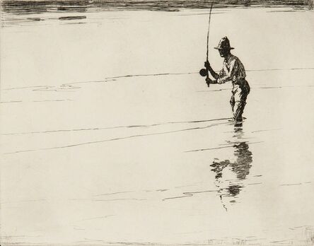 Frank Weston Benson, ‘Casting for Salmon’, 1929