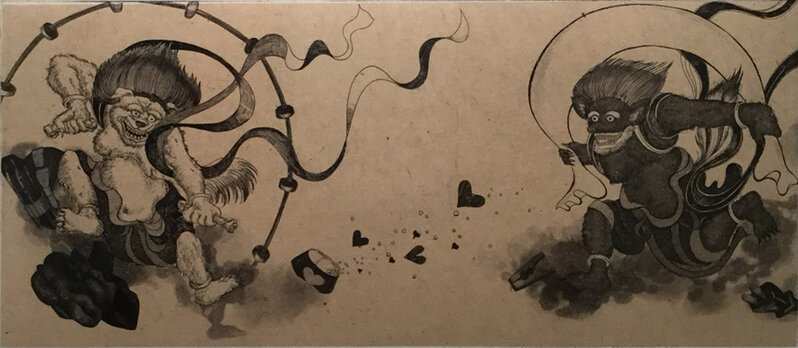 Yukari Maeda, ‘Je t’adore’, 2017, Print, Etching, aquatint on Japanese traditional paper, Mottas