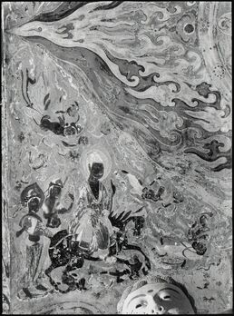 James and Lucy Lo, ‘Mogao Cave 397, Sui dynasty (581–618). Dunhuang, Gansu province. Photograph taken in 1943–44. The Lo Archive’, Photograph taken in 1943–44