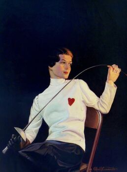 Alfred J. Cammarata, ‘Female Fencer, Saturday Evening Post Cover’, 1933