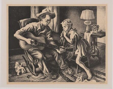 Thomas Hart Benton, ‘The Music Lesson (F. 60)’, 1943