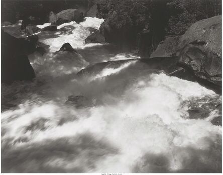 Ansel Adams, ‘Rapids Below Vernal Falls, Yosemite Valley (from Portfolio 1’, 1948