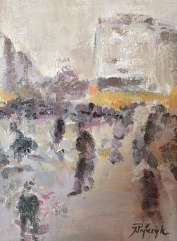 Josef POPCZYK, ‘Marche au fleurs’, 20th century