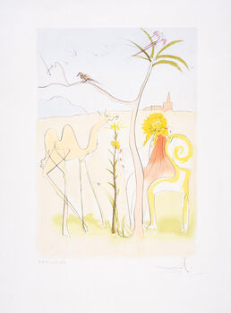 salvador Dali, ‘La Cour de Lion, from Le Bestiare de la Fontaine (Field 74-1J; M&L 663)’, 1974