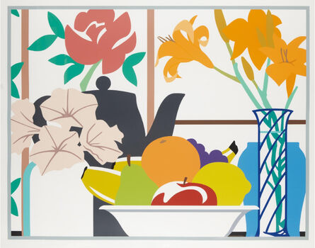 Tom Wesselmann, ‘Still Life with Petunias, Lilies and Fruit ’, 1988