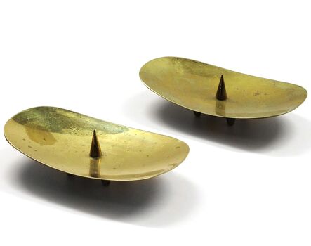 Carl Auböck, ‘Pair of Candle Holders’, 1950s