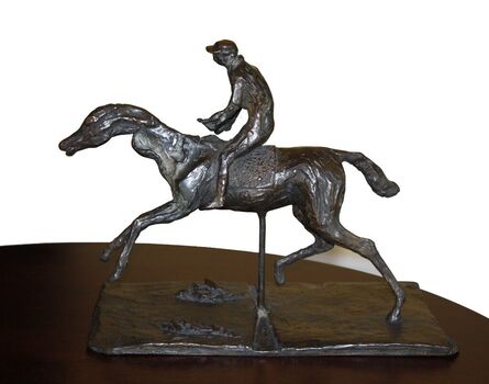 Edgar Degas, ‘(After) Cheval au galop sur le pied droit, le pied gauche arrière seul touchant terre ; Jockey monté sur le cheval.’, 1880-1890