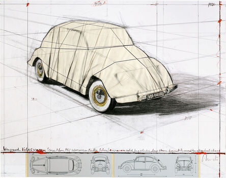 Christo, ‘Wrapped Volkswagen (Project for 1961 Volkswagen Beetle Saloon)’, 2013