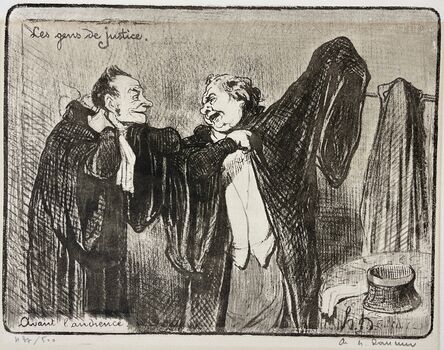 Honoré Daumier, ‘Before the Hearing [Avant l'Audience]’, 1845