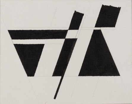 George Dannatt, ‘Six Part Drawing in Black’, 1987