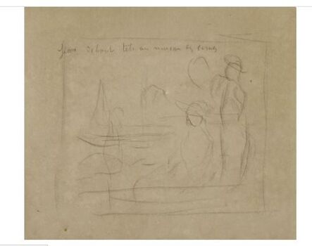 Pierre-Auguste Renoir, ‘Projet mise en place d'un paysage avec personnages’, n/a