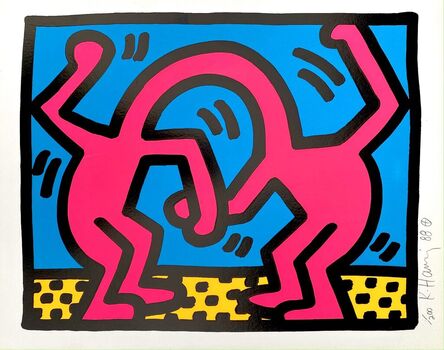 Keith Haring, ‘Pop Shop II - Plate 3 (Signed)’, 1988
