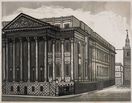 Edward Bawden, ‘The Mansion House, from Nine London Monuments (Greenwood MG.065)’, 1966