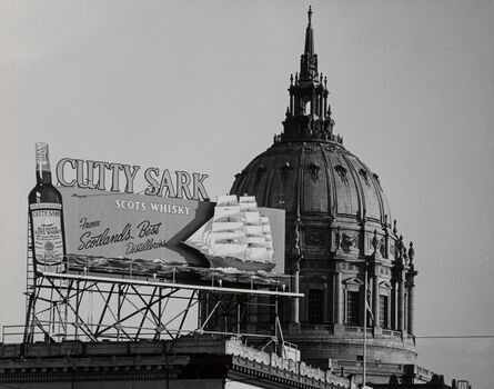 Pirkle Jones, ‘Cutty Sark Whiskey and City Hall, San Francisco’, circa 1960