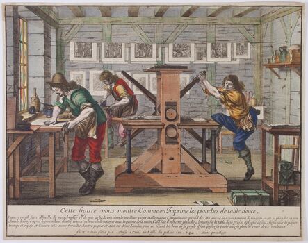 Abraham Bosse, ‘Les Imprimeurs en taille-douce [The Intaglio printmakers]’, 1642