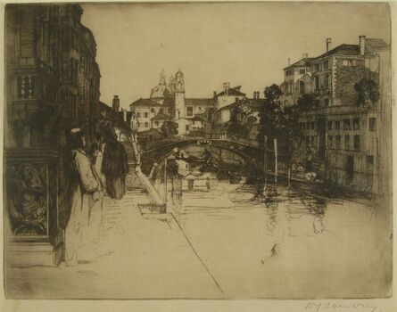Sir David Young Cameron, ‘Canal, Venice’, ca. 1895