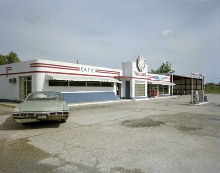Jim Dow, ‘Clock Truck Stop, US 11, Picayune, Mississippi’, 1978