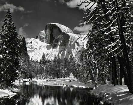Ansel Adams, ‘Half Dome, Merced River, Winter - Yosemite’, 1938